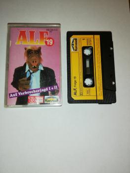 Alf Folge 19 Auf Verbrecherjagd 1+2 Schwarz mit Gelben Aufkleber 839526-4 Karussell(Innencover beschrieben)